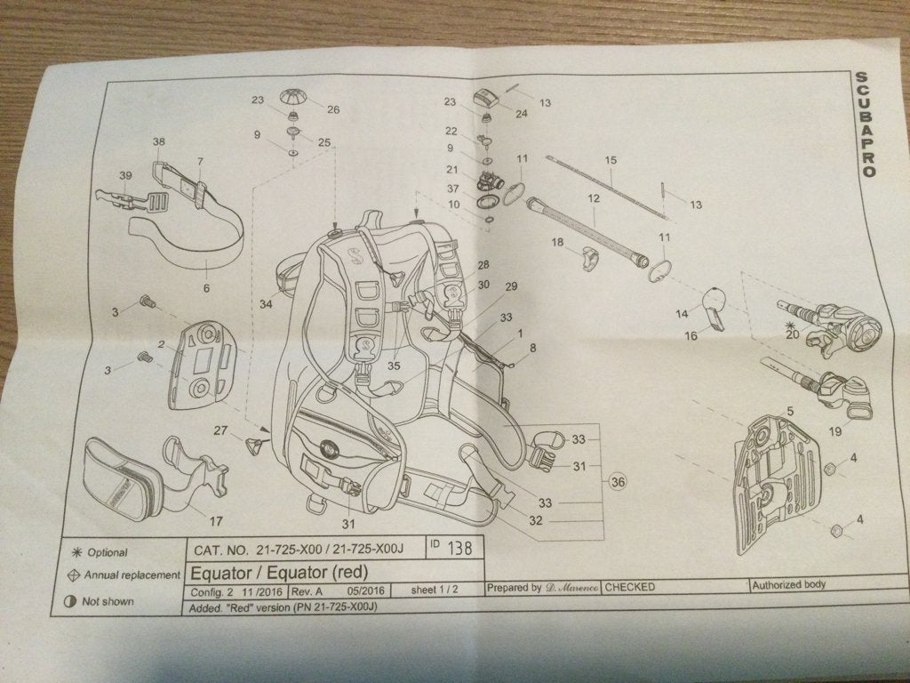 Scubapro Spare Parts BCD - Nieuw, Ophalen of Verzenden, Nieuw, Overige typen