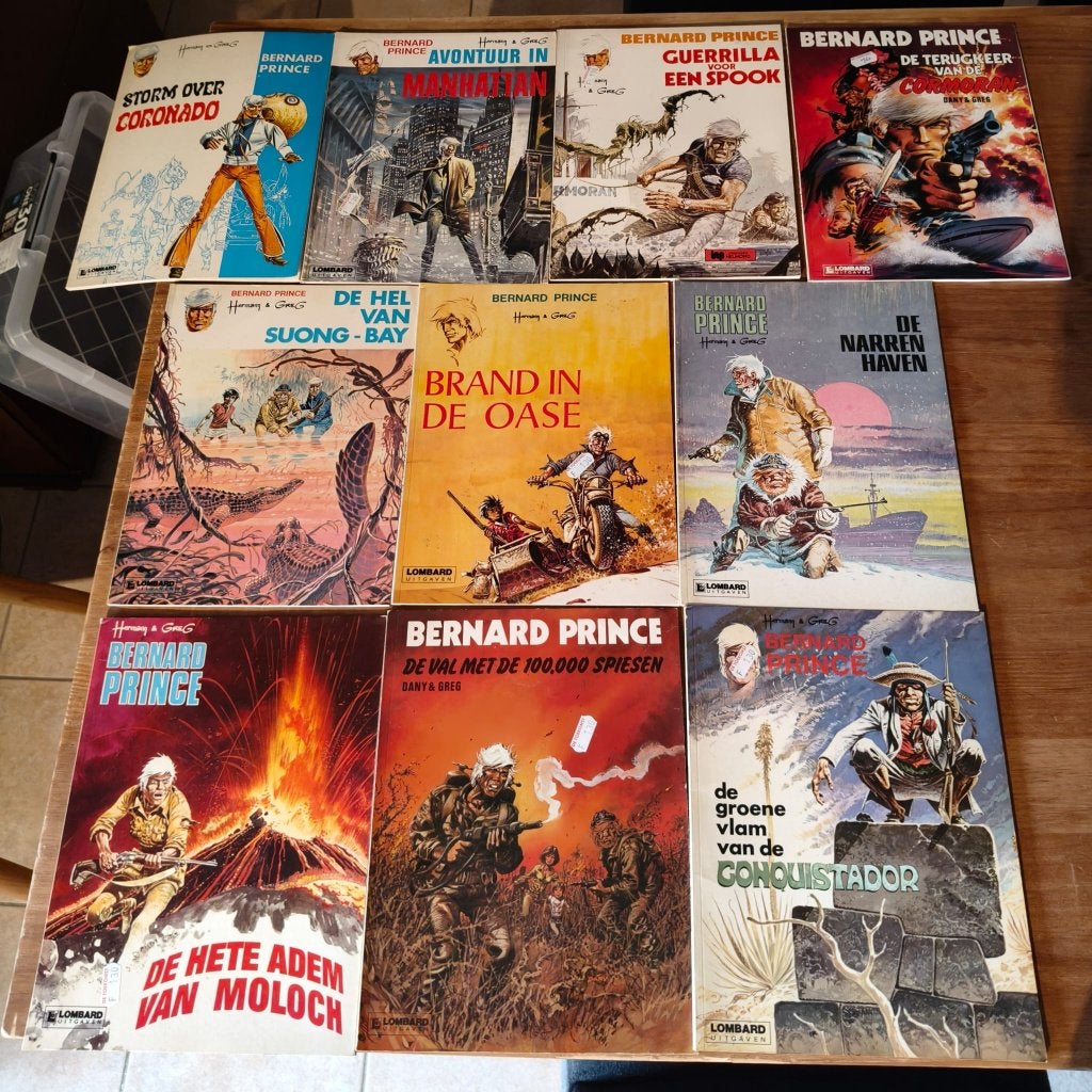 Vintage stripverhalen Lot 9, Plusieurs BD, Enlèvement ou Envoi, Utilisé