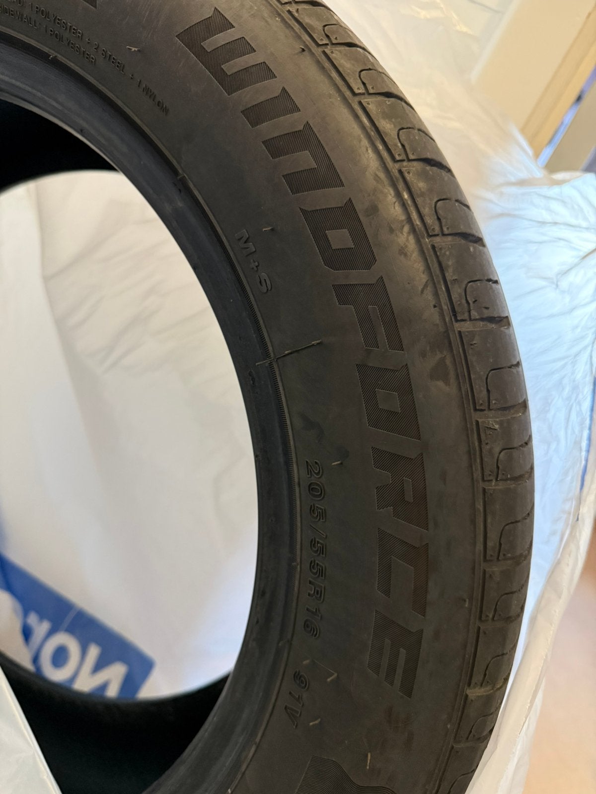 4 pneus été Windforce 205/55 R16 91V – Très bon état, Enlèvement, Utilisé