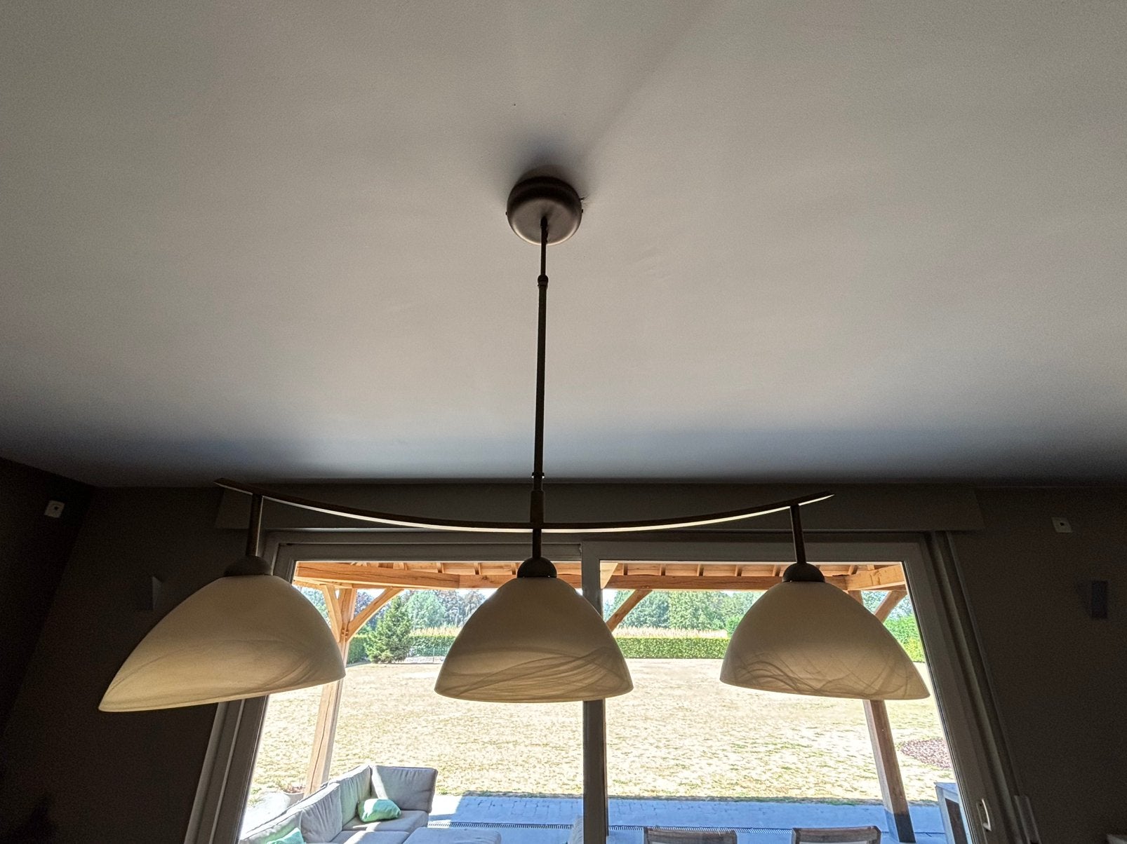 Hanglamp met 3 lichtpunten, Huis en Inrichting, Ophalen, Gebruikt, Landelijk