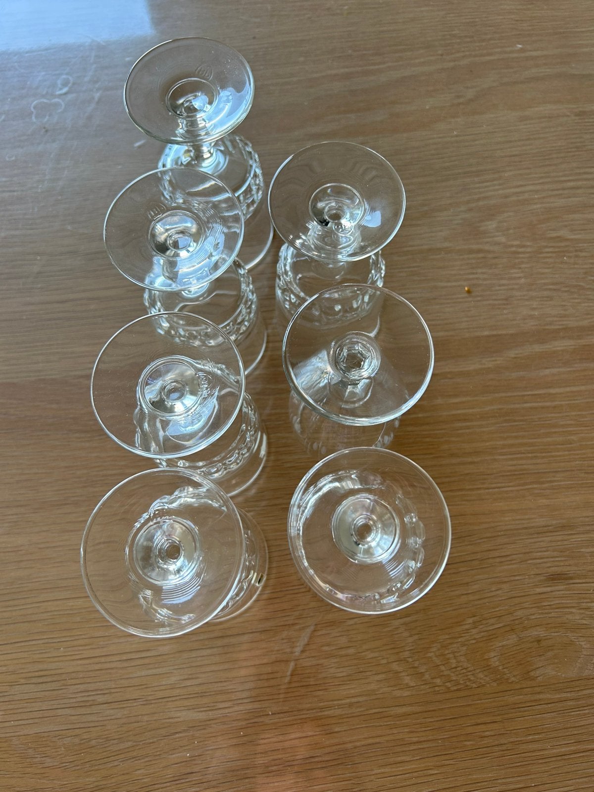7 kleine glazen luminarc, Verzamelen, Ophalen, Gebruikt