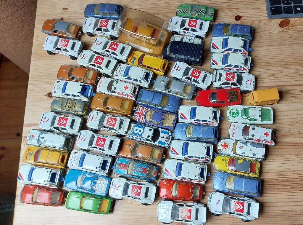 Lot oude miniaturen Citroën Majorette Matchbox, Enlèvement ou Envoi, Utilisé