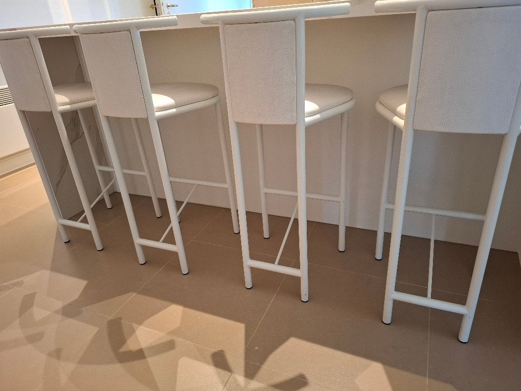 Stoelen voor kookeiland, Ophalen, Gebruikt, Wit