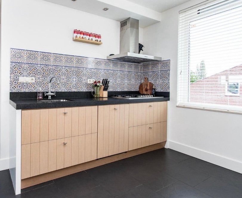 ✨MODERNE KEUKEN MET WAND  +APPARATUUR   ✨, Wit, Graniet of Steen, Dubbelwandige keuken, Ophalen of Verzenden