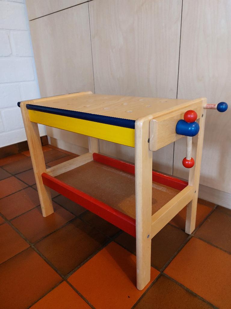 Houten werkbankje Pintoy, Ophalen, Gebruikt, Meubelstuk of Keukentje