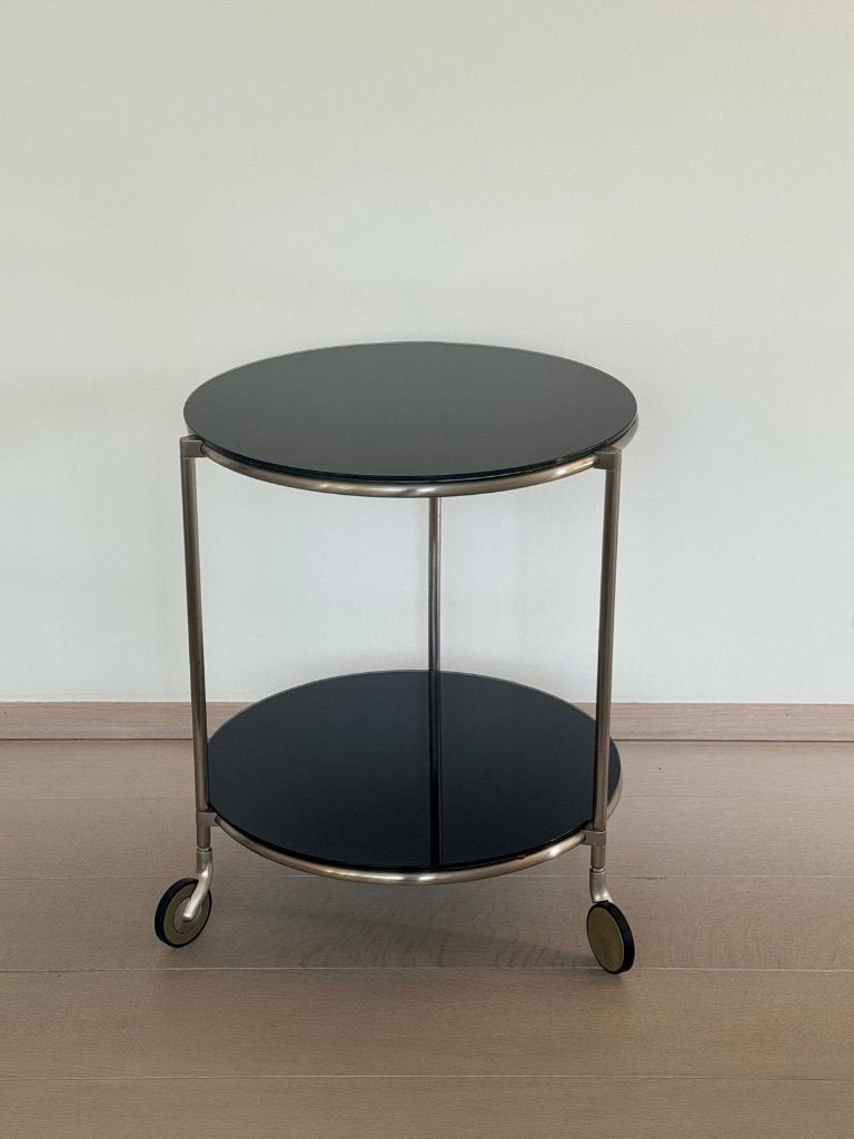design trolley, sidetable, Ophalen, Zo goed als nieuw, Glas