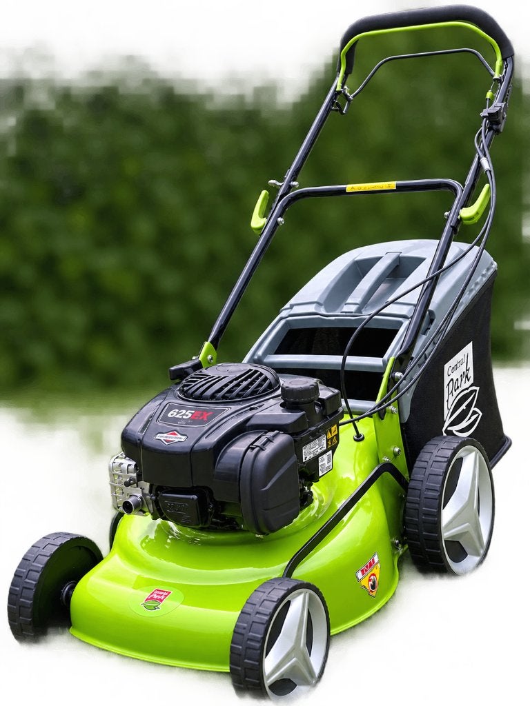 Central Park B&S 625EX 51 cm grasmaaier – Nog onder garantie, Ophalen, Cirkelmaaier, Mulchfunctie, Zo goed als nieuw
