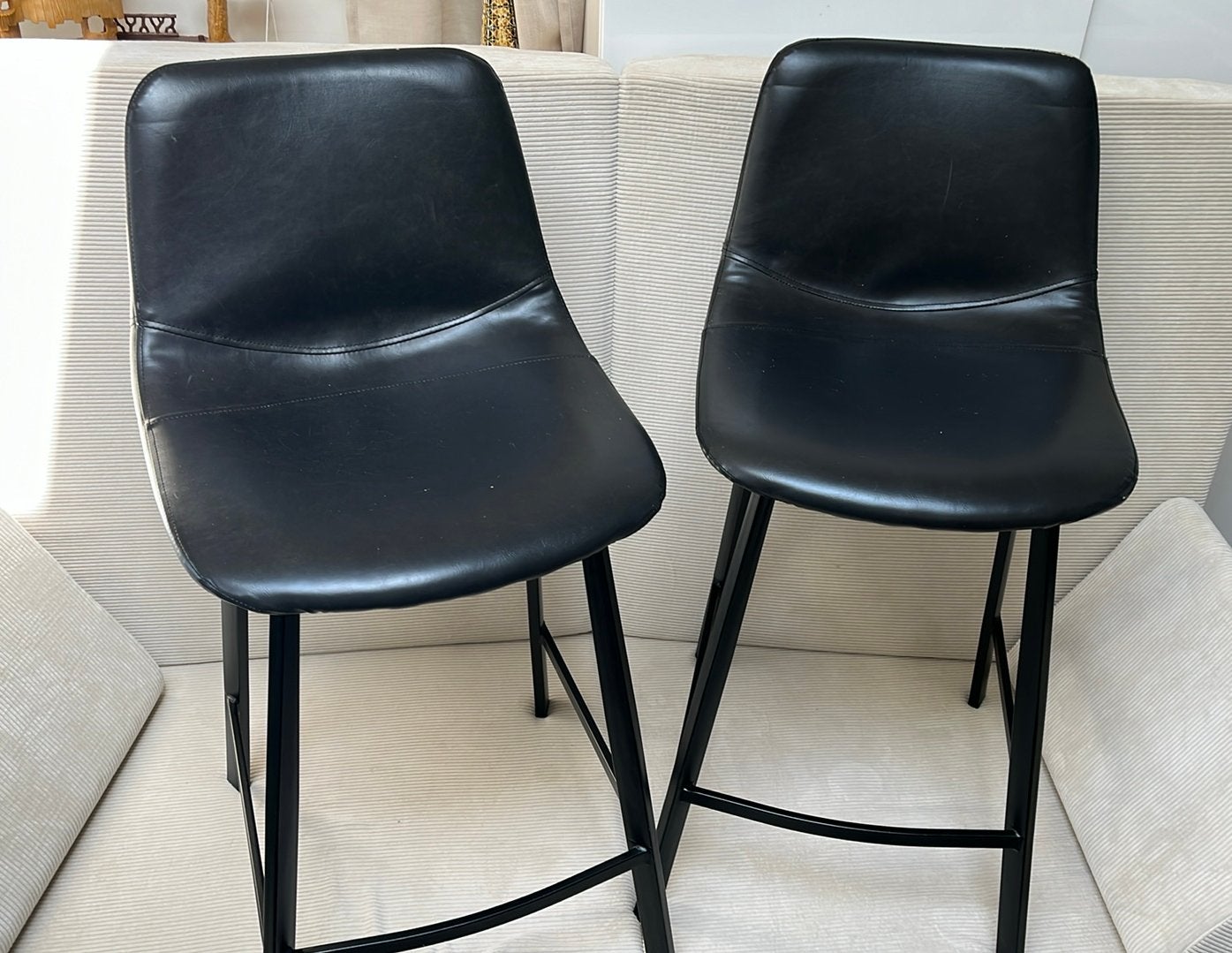 Tabourets de bar, 2 tabourets, Enlèvement, Utilisé