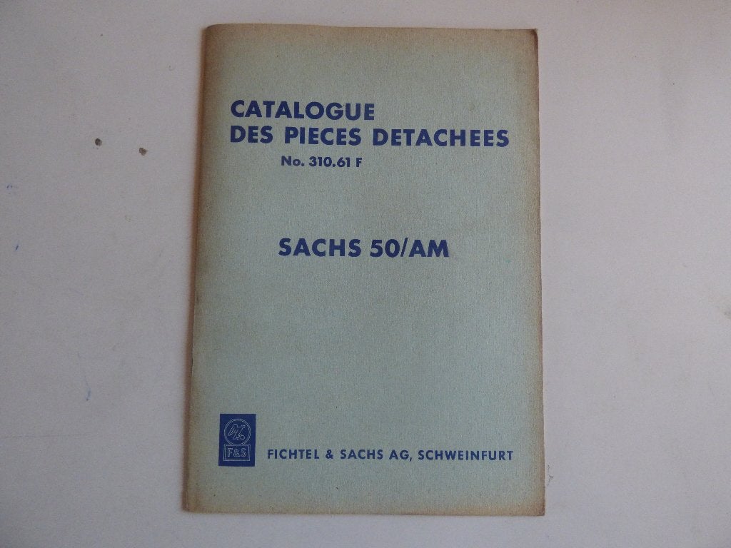 SACHS 50/AM ONDERDELENLIJST 310.61 F, Vélos & Vélomoteurs, Modes d'emploi & Notices d'utilisation, Enlèvement ou Envoi, Utilisé
