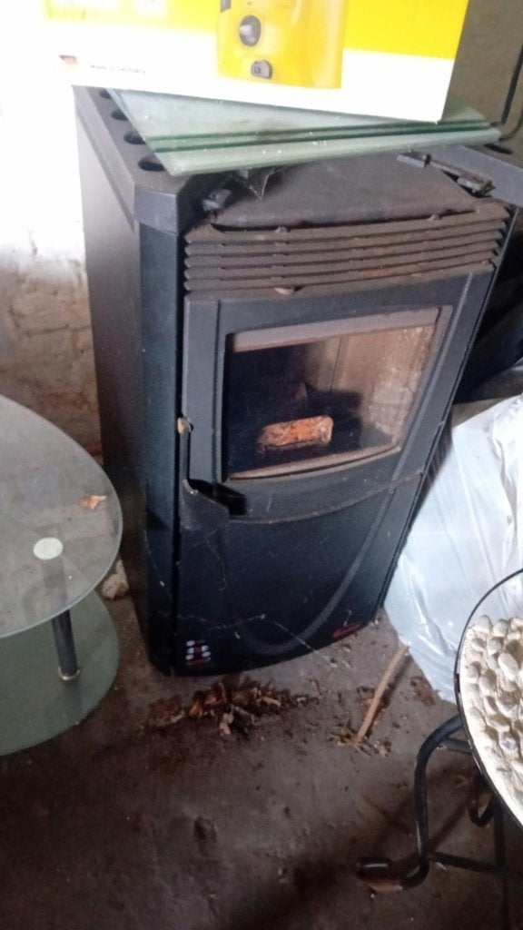 Palletkachel, Maison & Meubles, Autres carburants, Enlèvement, Utilisé, Poêle à granulés