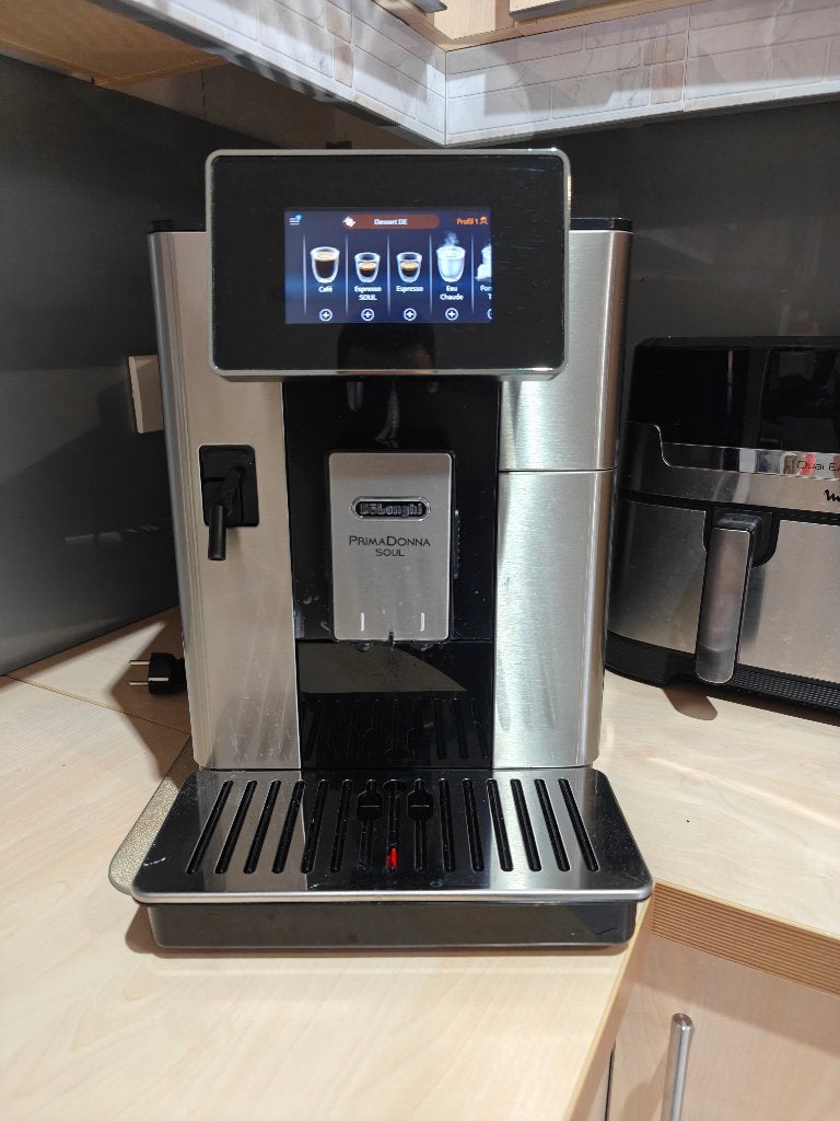 Delonghi Primadonna soul, Electroménager, Réservoir d'eau amovible, 1 tasse, Café moulu, Comme neuf
