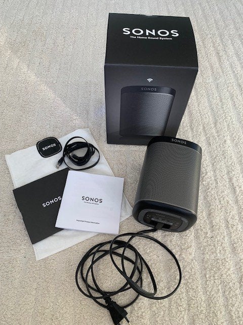 Sonos Play:1 zwart, Audio, Tv en Foto, Waterdicht, Ophalen, Zo goed als nieuw, Sonos