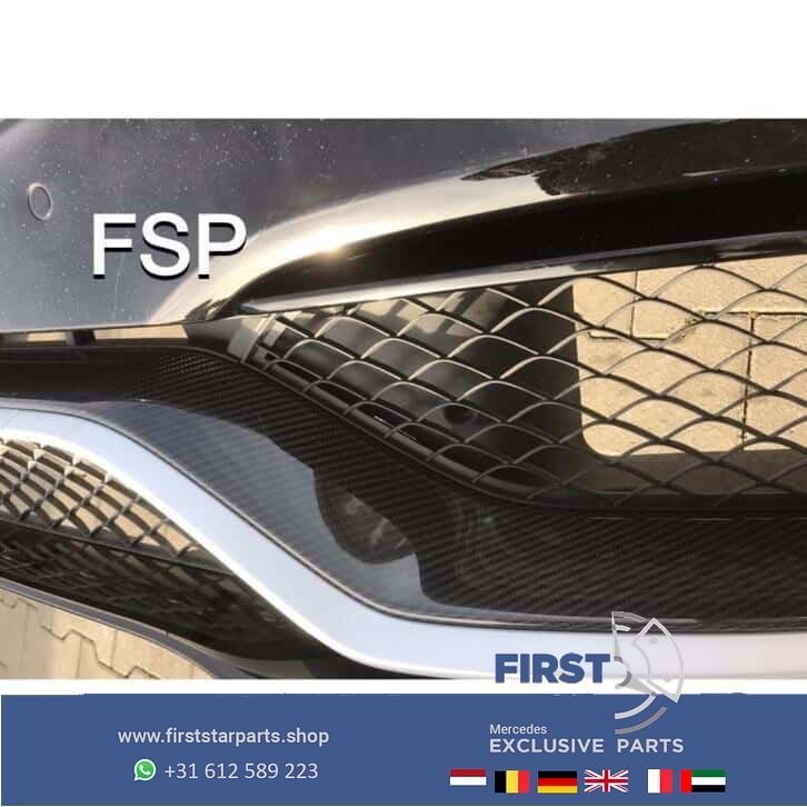 W205 C63 AMG Carbon ! Voorbumper Mercedes C Klasse 2014-2018, Gebruikt, -, Voor, Ophalen of Verzenden