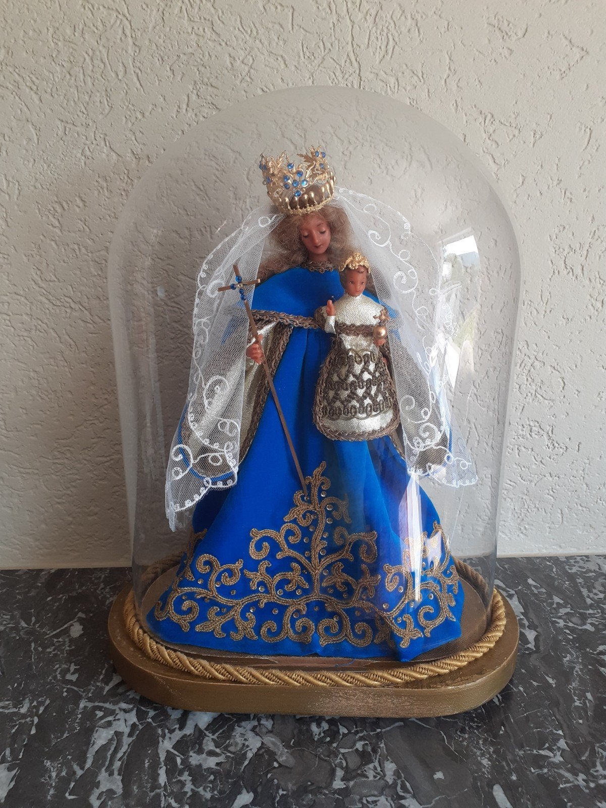 Glazen stolp, Verzamelen, Ophalen, Zo goed als nieuw, Beeld(je), Christendom | Katholiek