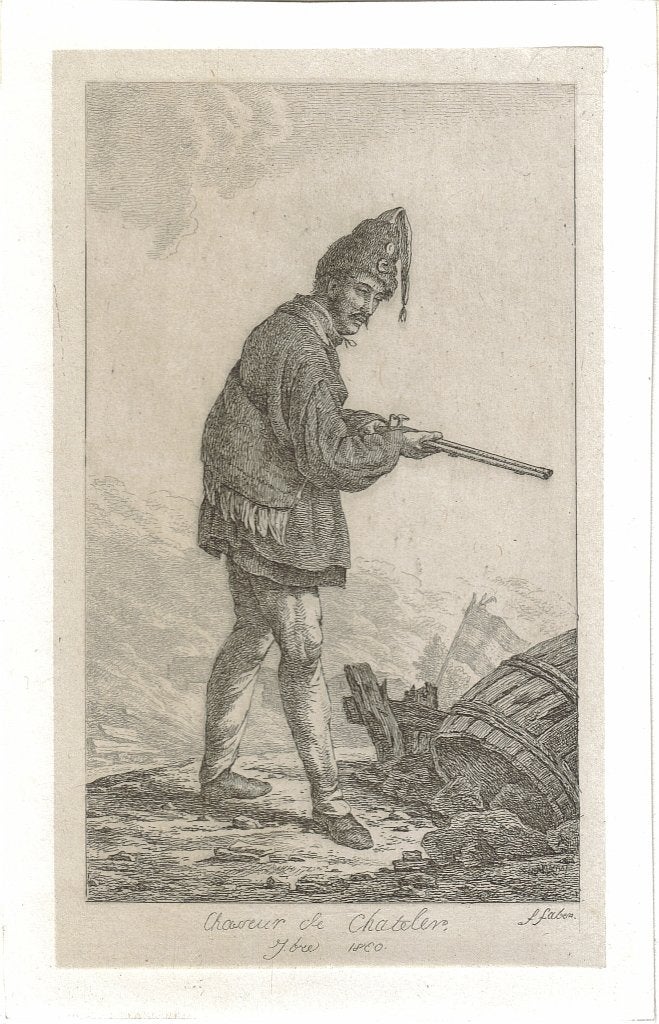 Frédéric Théodore Faber ets "Chasseur de Chateler", 1830, Enlèvement