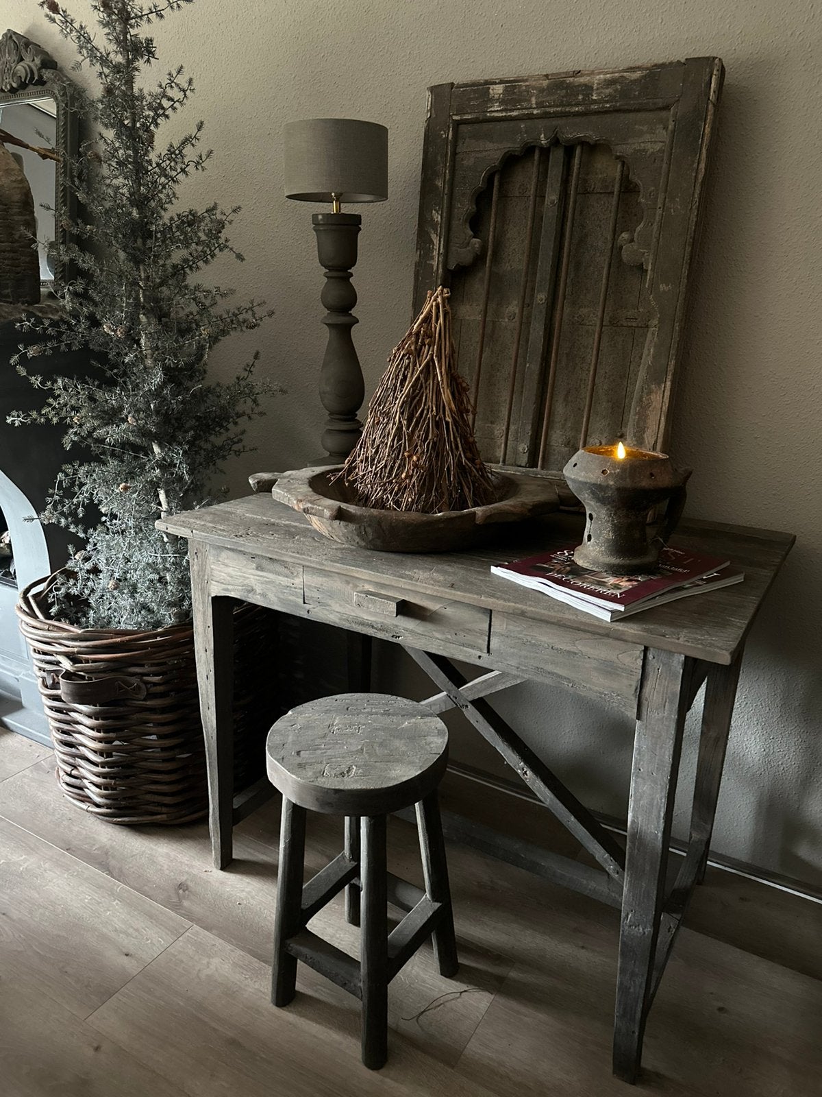 Kunst kerstboom met dennenappels, Ophalen of Verzenden, Nieuw