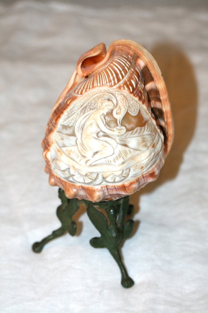 Cameo lamp - Schelp, Huis en Inrichting, Ophalen of Verzenden, Gebruikt, Minder dan 50 cm