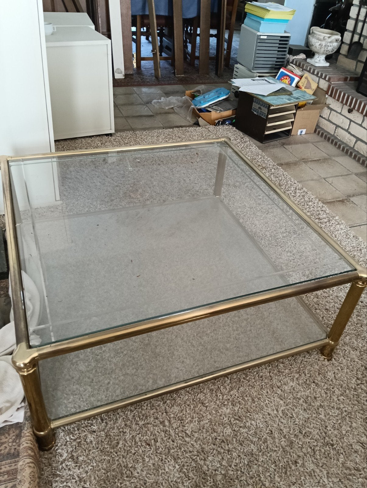 glazen salontafel, Huis en Inrichting, Ophalen