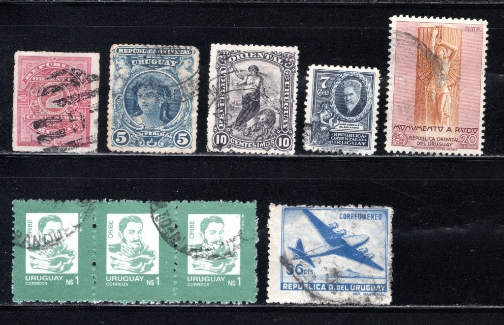 URUGUAY Lot zegels gestempeld, Verzenden, Gestempeld, Zuid-Amerika
