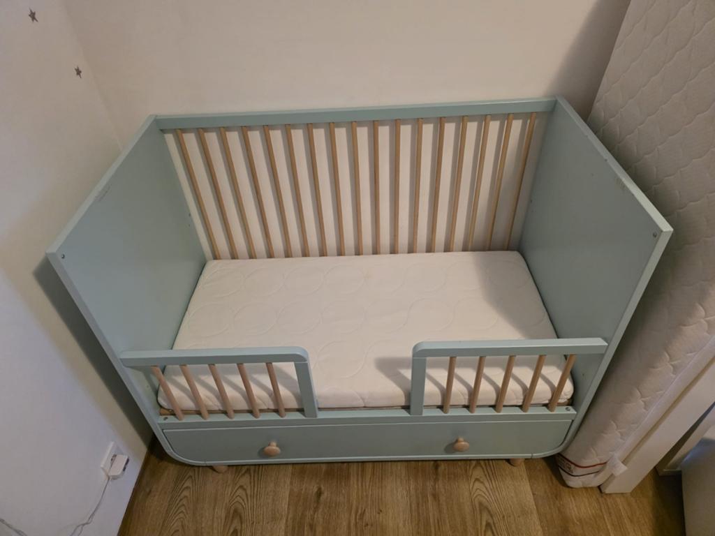 IKEA myllra babybedje, Ophalen, Gebruikt, Matras