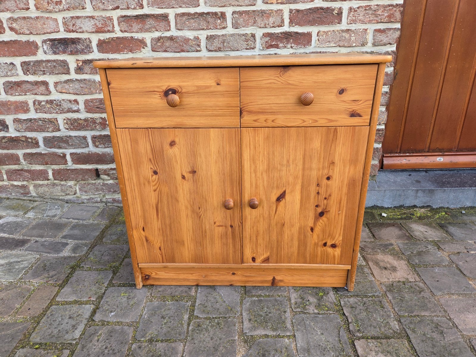 Petite commode en pin 73 x 35 cm, 25 à 50 cm, Enlèvement, Utilisé, Classique