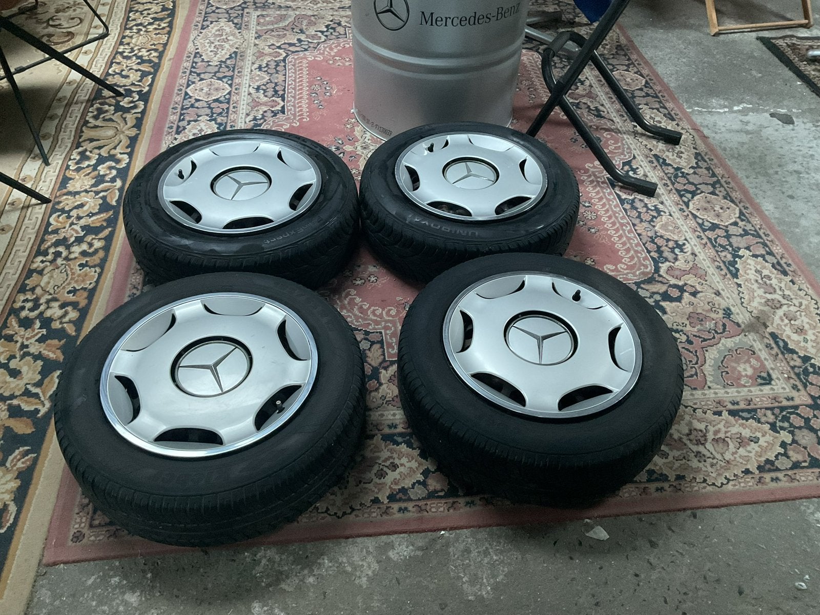 Originele wielenset Mercedes W124/W201 - 125 euro, Ophalen, Gebruikt