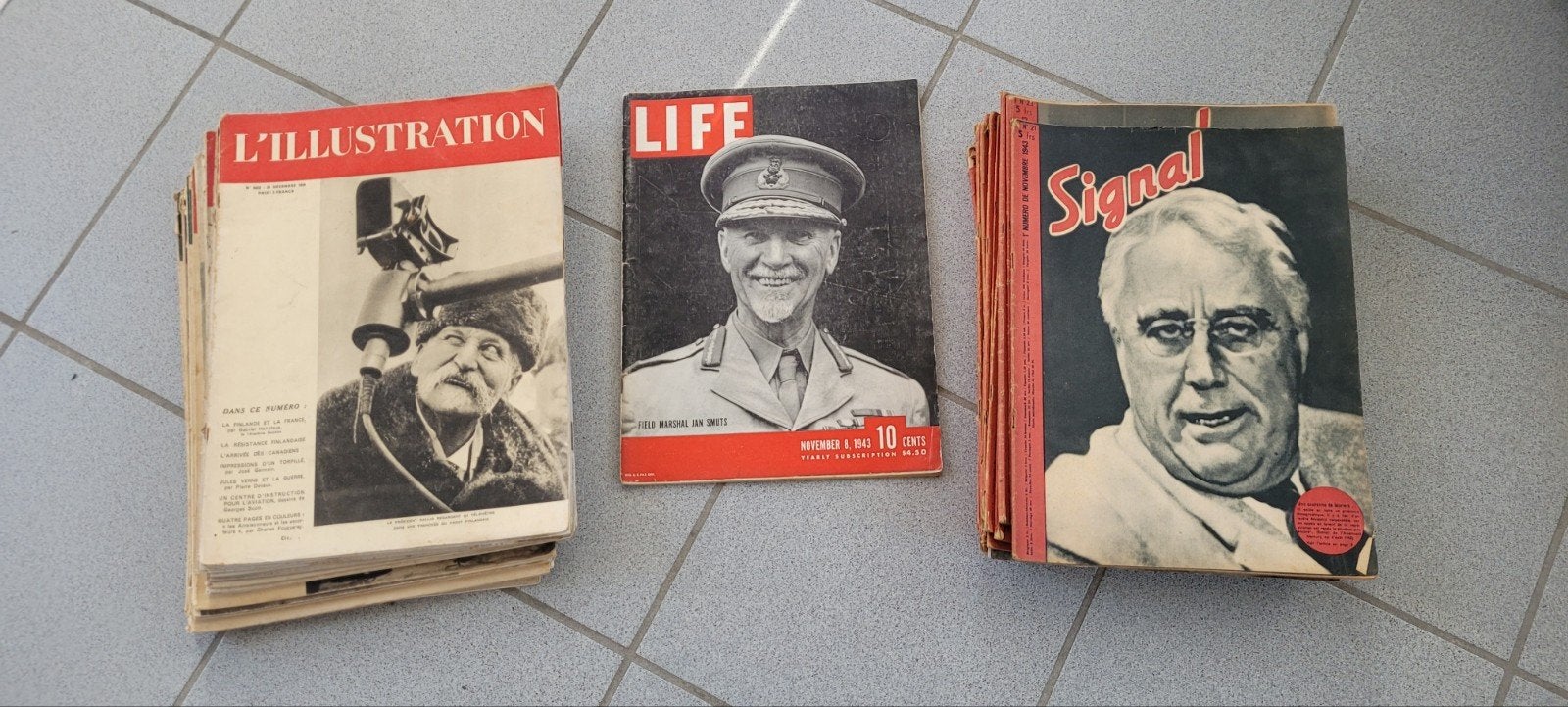 lot WO2 tijdschriften, Collections, Enlèvement ou Envoi, Autres, Livre ou Revue