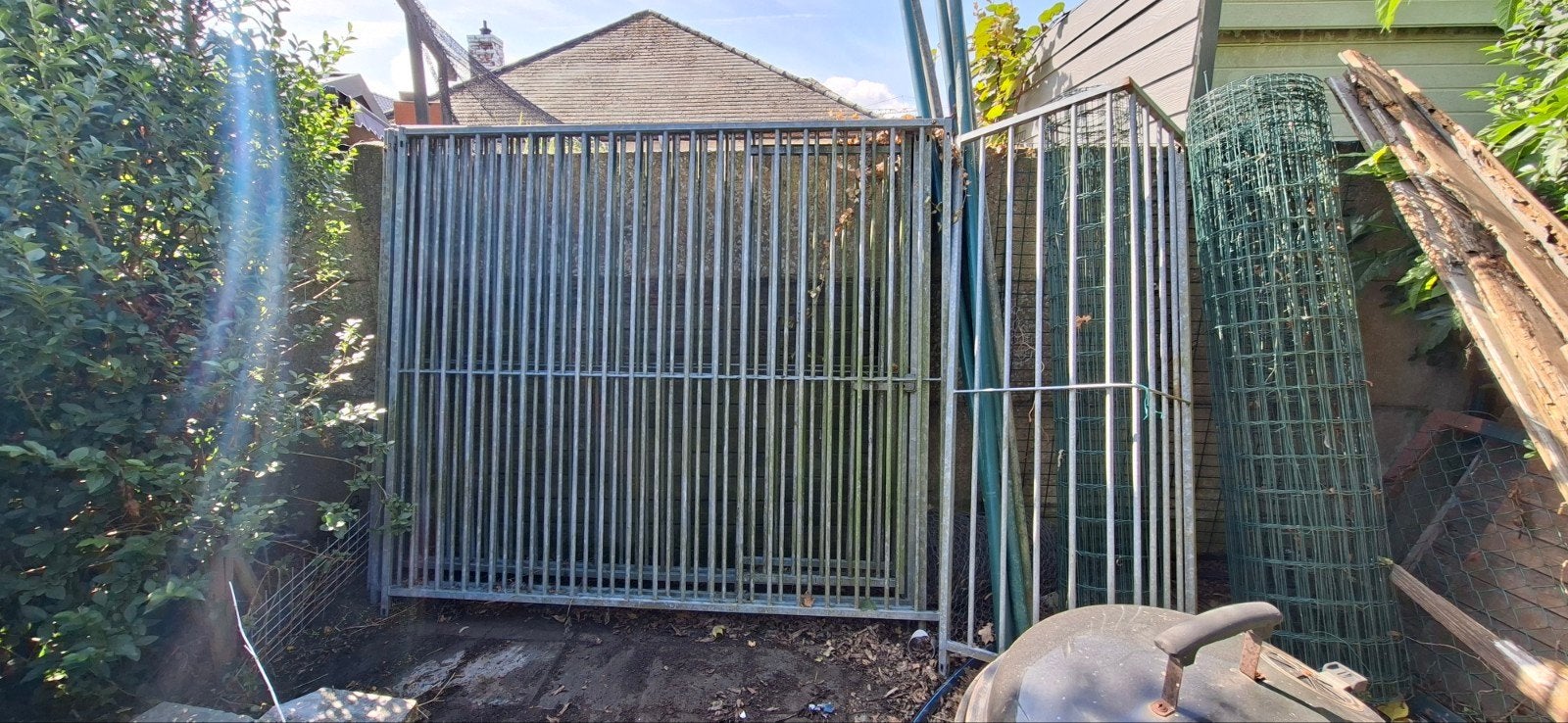 5 hondenren panelen 2m x 1,80m x 2,4cm, Dieren en Toebehoren, Hondenhokken, Ophalen, Hondenkennel, 100 cm of meer, 110 cm of meer