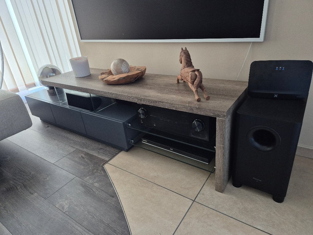 Meuble TV moderne design L182xH44xP40, Maison & Meubles, 25 à 50 cm, Moins de 100 cm, 150 à 200 cm, Enlèvement