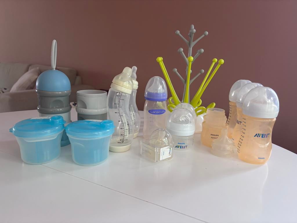 Avente flesjes, Beaba doseerdoos en droogrek, Kinderen en Baby's, Ophalen, Gebruikt, Flessen- of potjesverwarmer