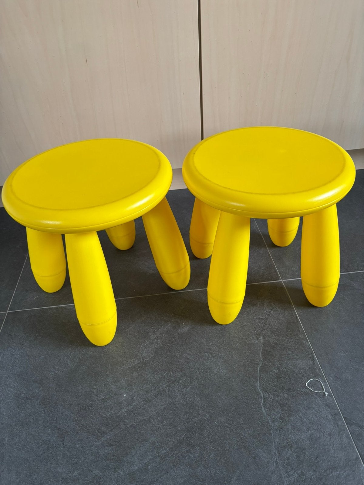 Ikea kinderkrukjes, Maison & Meubles, Tabourets, Enlèvement, Utilisé, Plastique