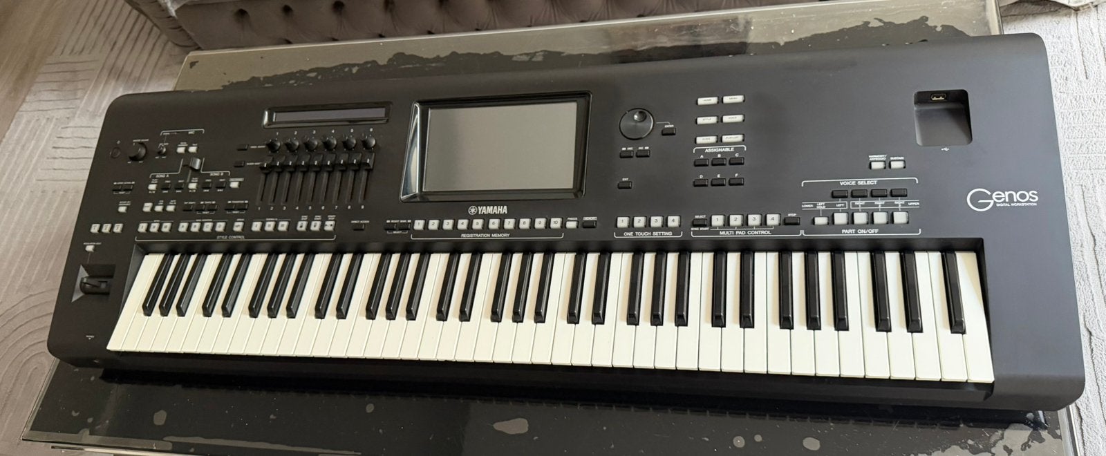 Yamaha Genos 1 met Garantie, Musique & Instruments, Claviers, Enlèvement, Comme neuf, Yamaha