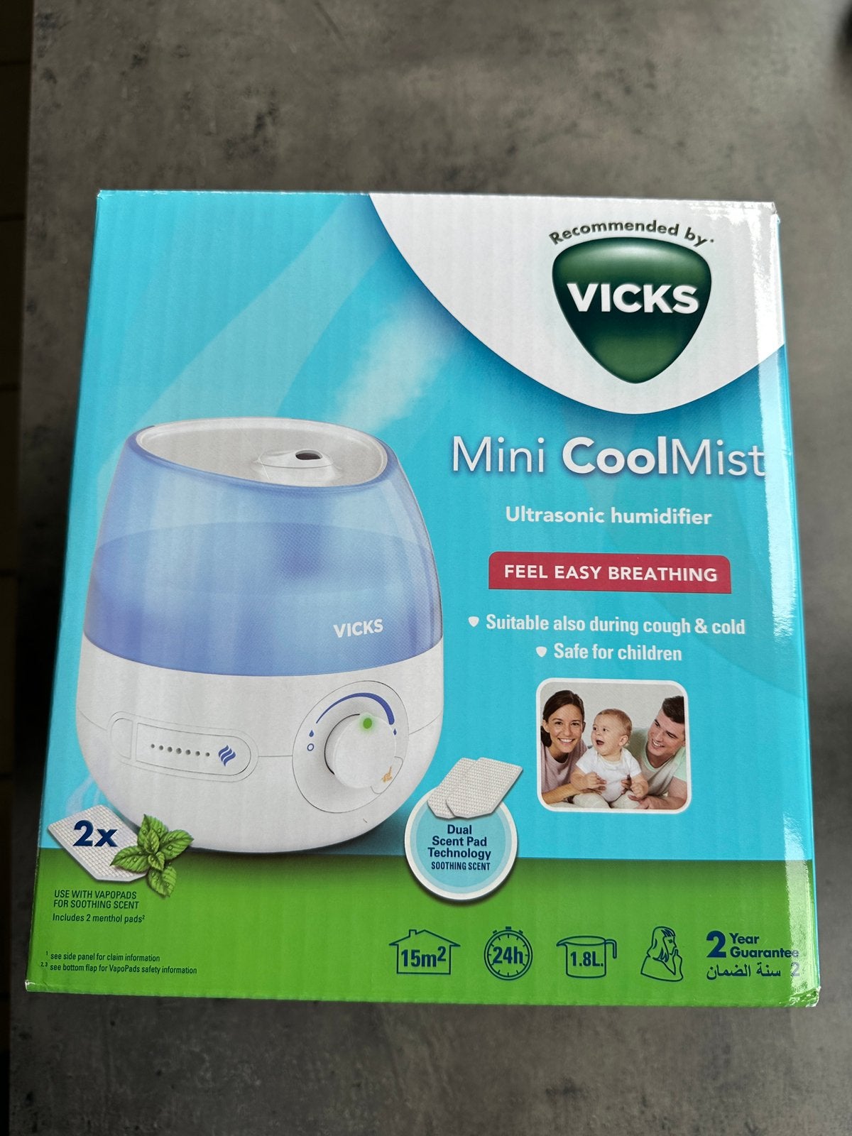 Vicks Mini Cool Mist, Elektronische apparatuur, Luchtbehandelingsapparatuur, Ophalen, Nieuw, Luchtbevochtiger