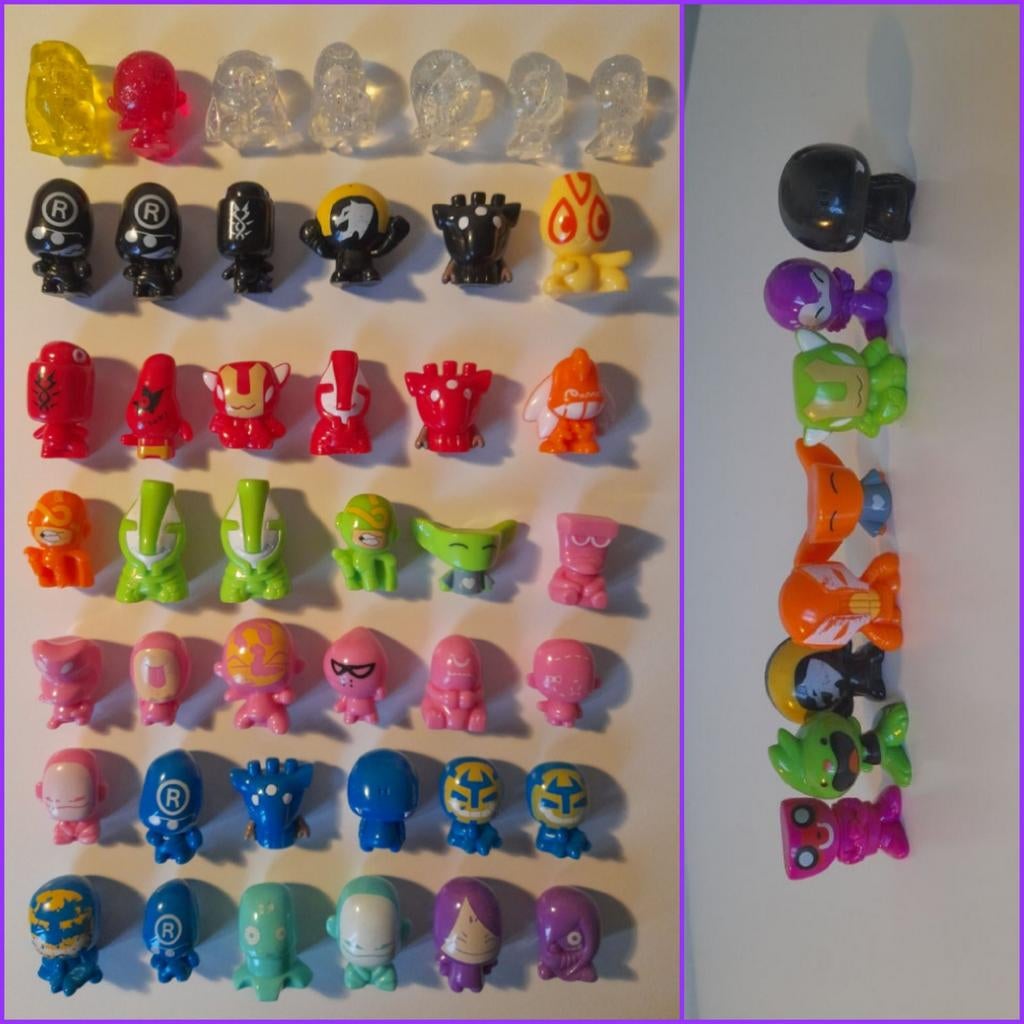 GoGo's Crazy Bones: Lot van 51x Figuurtjes, Ophalen, Gebruikt