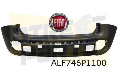 Fiat Panda III (2/12-) achterbumper (te spuiten) Origineel!, Neuf, Arrière, -, Fiat