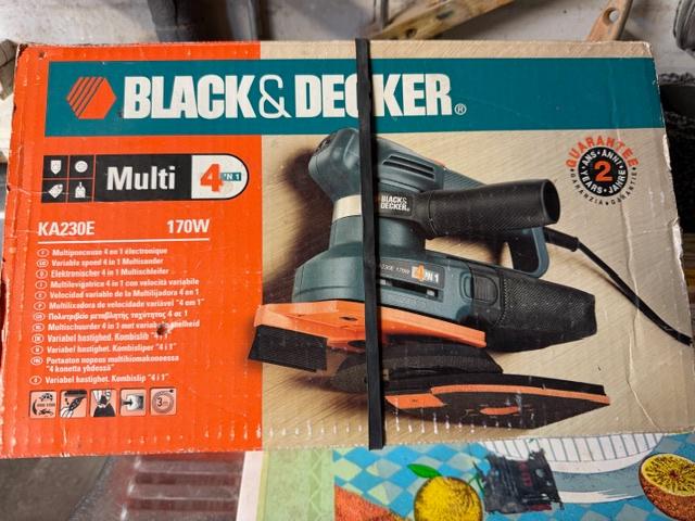black & decker multischuurmachine, Enlèvement ou Envoi, Utilisé, Moins de 600 watts, Ponceuse circulaire