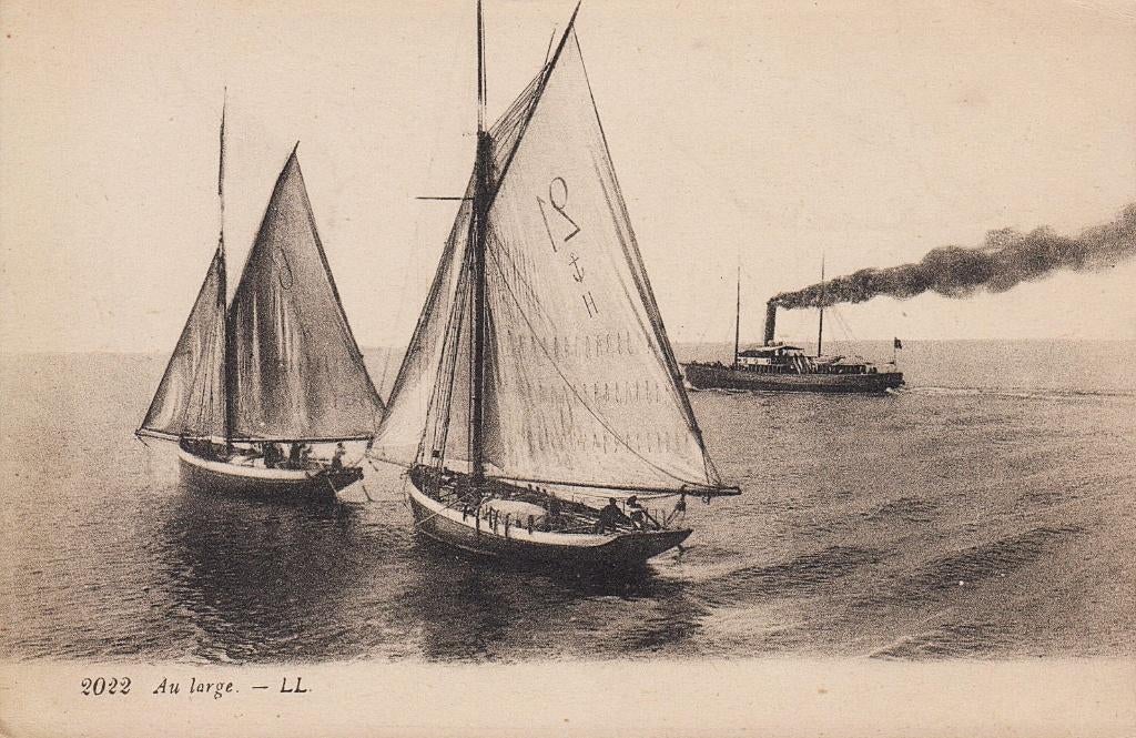 1907 - FRANKRIJK - Dieppe: Au Large, Verzamelen, Postkaarten | Buitenland, Ongelopen, Frankrijk, Voor 1920, Verzenden