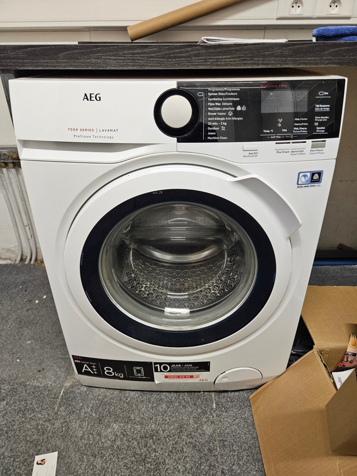 AEG 7000 series lavamat wasmachine, Enlèvement