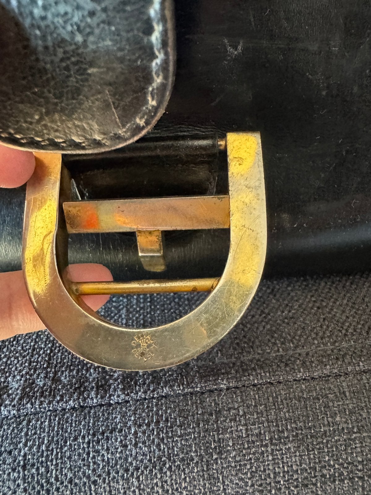 Handtas delvaux - zwart leder, Handtassen en Accessoires, Ophalen of Verzenden, Zo goed als nieuw, Zwart, Handtas