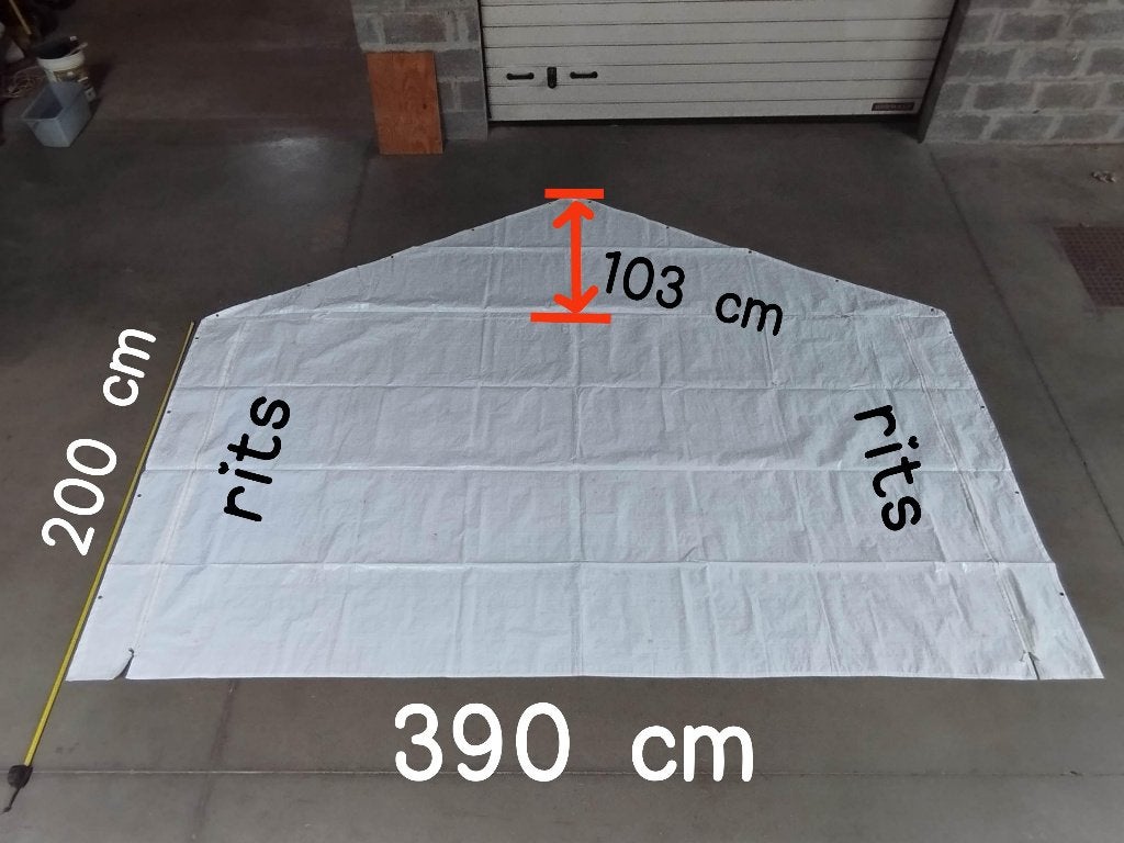 TENT - de topgevels - 3 stuks - 3m90 breed, Ophalen