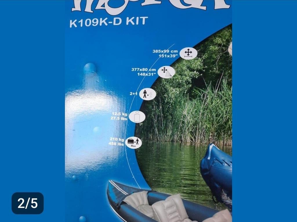 Opblaasbare kano, Watersport en Boten, Kano's, Ophalen