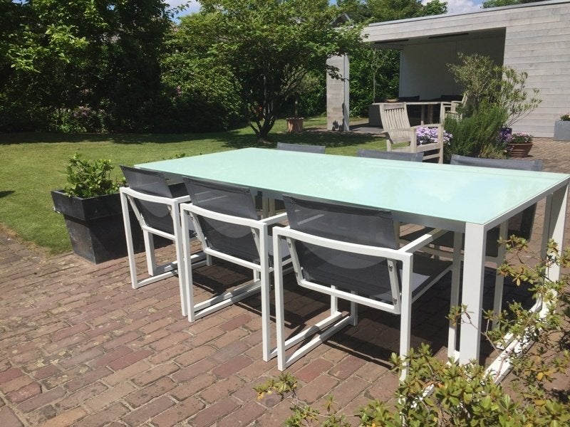 Luxe tuinset met zes stoelen stapelbaar + gratis tafel, Tuin en Terras, Tuinmeubel-accessoires, Verzenden, Nieuw