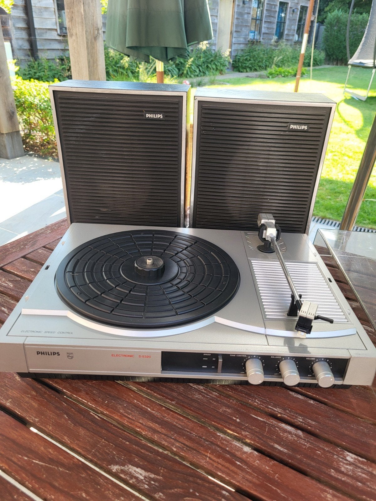 Vintage Philips Electronic D5320 Stereo Platenspeler, Ophalen, Platenspeler, Philips