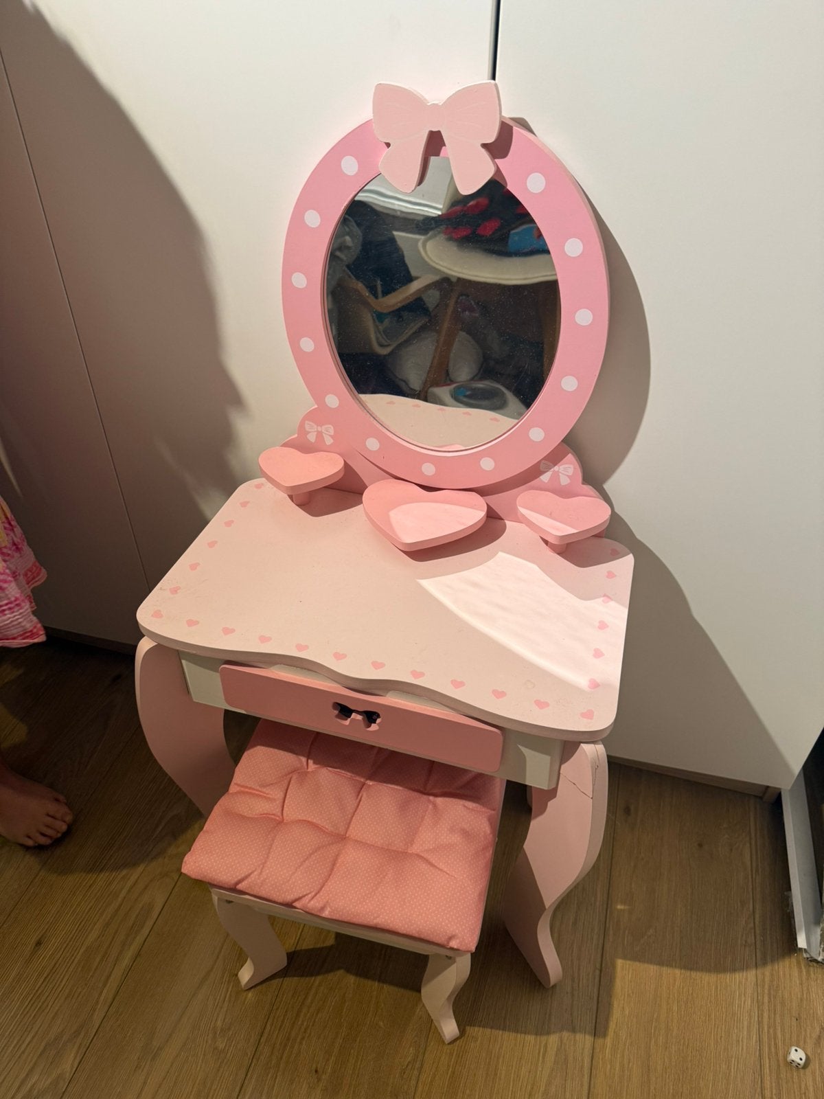 Schminktafeltje Roze kind, Ophalen, Zo goed als nieuw