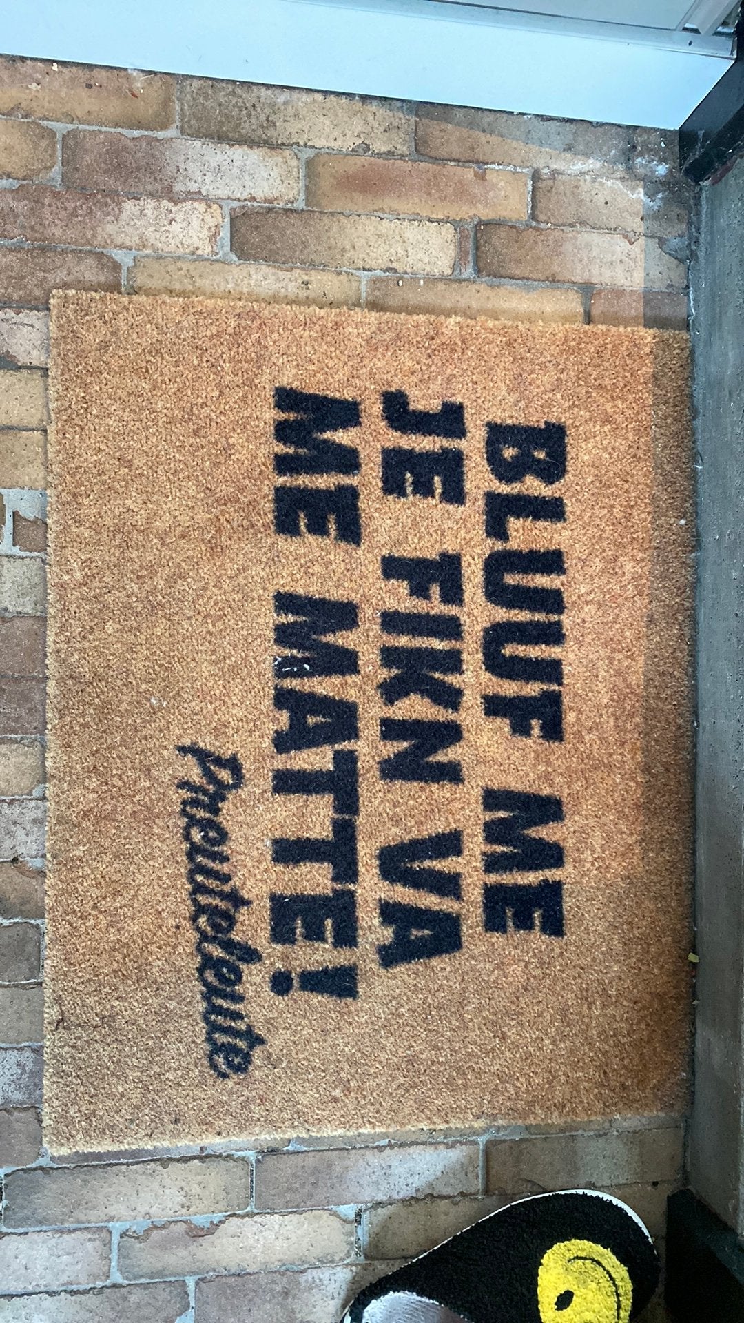 Deurmat preuteleute, Tuin en Terras, Deurmatten, Ophalen, Zo goed als nieuw