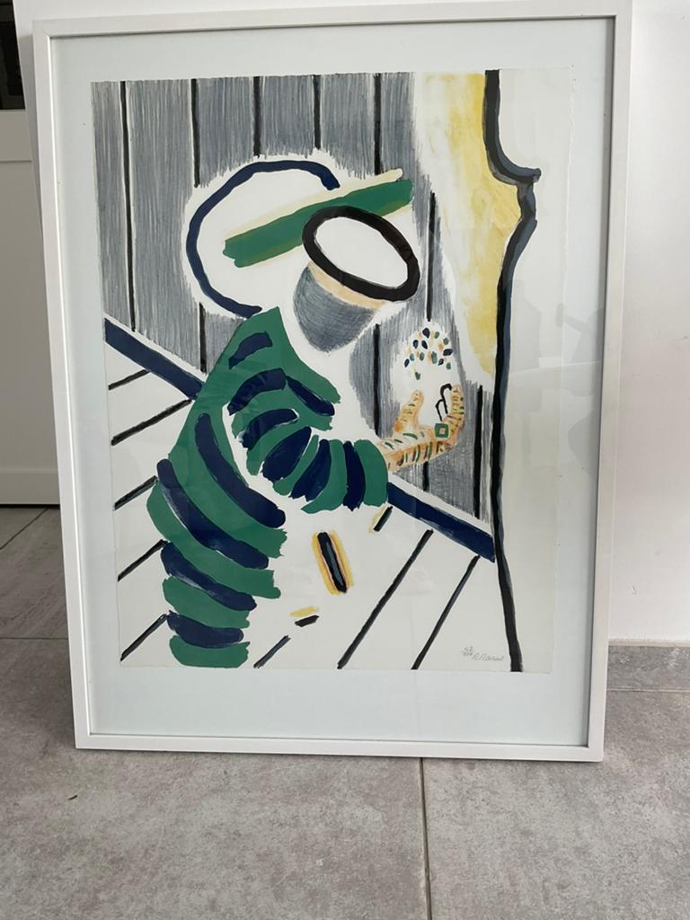 Litho Roger Raveel nummer 47/100, Antiek en Kunst, Ophalen