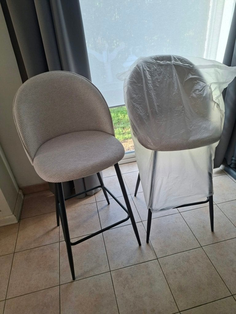 Lot de 2 tabourets de bar - NEUF, 2 tabourets, Enlèvement, Neuf, Synthétique