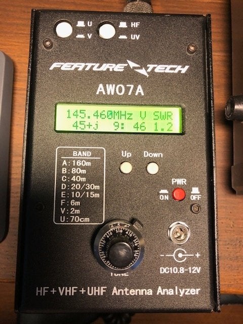 Analyseur d'antenne AW07A 1,5-470 MHz., Enlèvement ou Envoi, Comme neuf