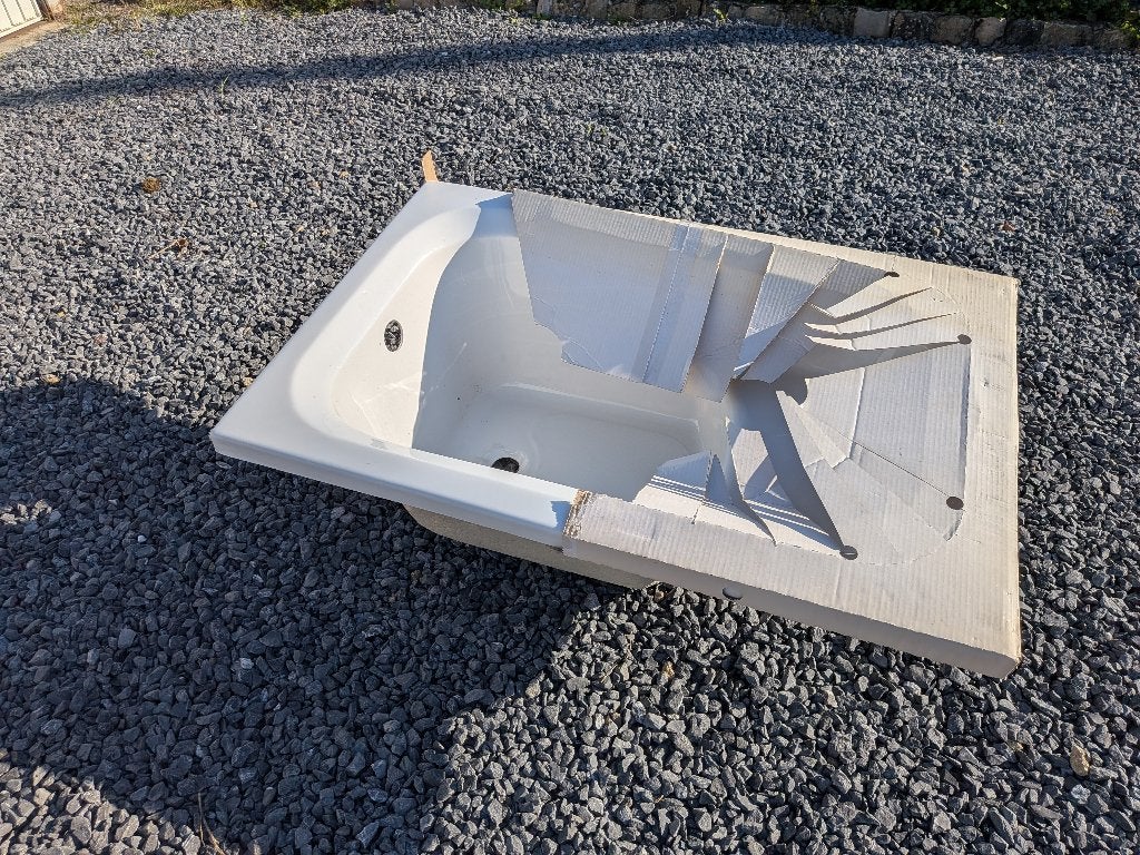 Baignoire sabot neuve 105 x 70 cm avec pieds, Bricolage & Construction, Enlèvement, Neuf, Baignoire