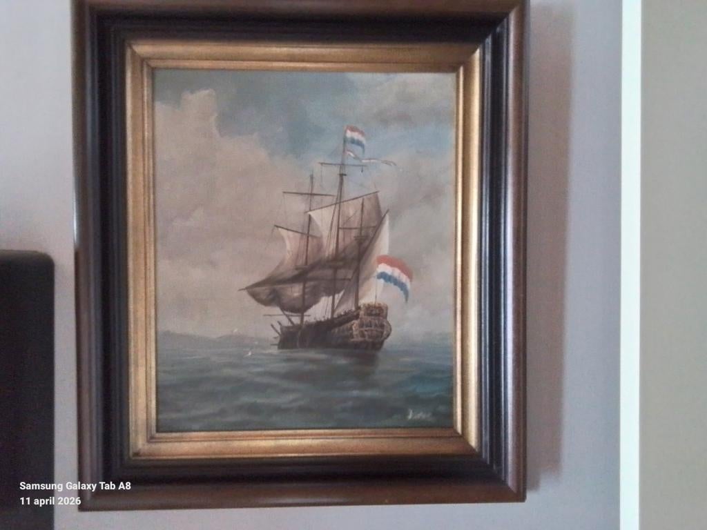 Prachtig schilderij op doek, Ophalen